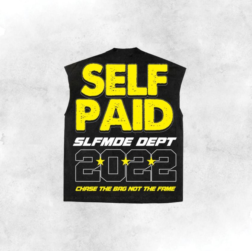 Self Paid Sleeveless Tee (Yellow)