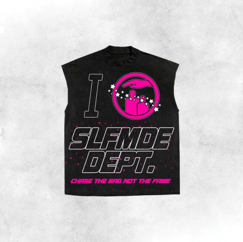 Self Paid Sleeveless Tee (Pink)