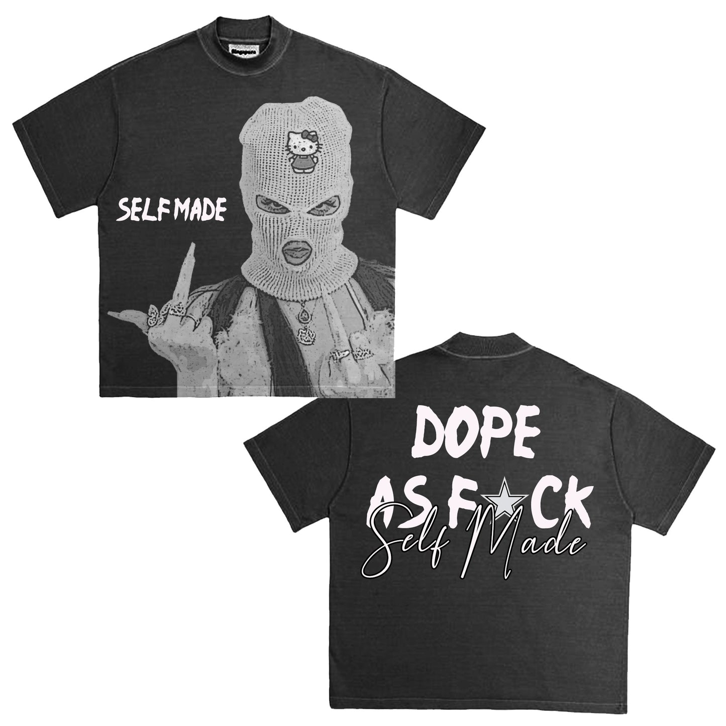 Black “Dope As F⭐️ck” Boxy Tee