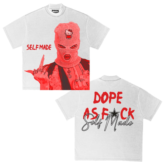 Red “Dope As F⭐️ck” Boxy Tee
